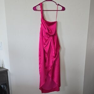 DO+BE Vibrant Pink Satin Attire
